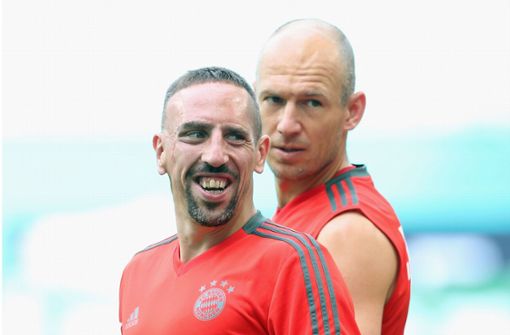 Ein letztes Halali: Franck Ribéry und Arjen Robben Foto:  
