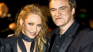 Uma Thurman und Quentin Tarantino 2014 beim Filmfestival von Cannes, ein Jahrzehnt nach ihrem Zwist beim Dreh von „Kill Bill 2“ (2004). Foto: dpa Foto:  
