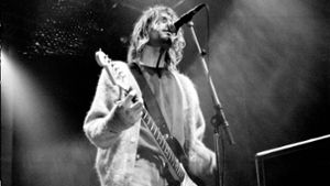 Auftritt Kurt Cobain mit  Nirvana 1991 beim Transmusicales  Festival in Rennes, Frankreich, wenige Monate nach dem Konzert im LKA. Foto: /IMAGO/Photoshot / Avalon