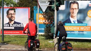 Wahlkampfendphase in Nordrhein-Westfalen – sowohl Thomas Kutschaty (SPD) wie auch Hendrik Wüst (CDU) könnten die nächste Regierung anführen. Foto: dpa/Oliver Berg
