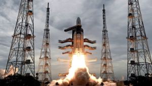 Am 22. Juli 2019 war die Rakete mit dem Orbiter „Chandrayaan-2“  vom Weltraumbahnhof Satish Dhawan im südindischen Bundesstaat Andhra Pradesh abgehoben. Foto: AIndian Space Research Organization/AP