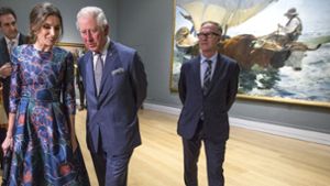 Prinz Charles und Königin Letizia besuchten die Eröffnung der Sorolla-Ausstellung in der National Gallery in London. Foto:  