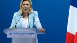 Die französische Rechtspopulisten Marine Le Pen macht sich stark für einen Zusammenschluss rechter Parteien in Europa. Foto: dpa/Daniel Cole