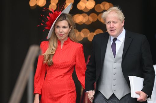 Ex-Premierminister Boris Johnson und seine Frau Carrie  sind zum dritten Mal gemeinsam Eltern geworden (Archivbild). Foto: dpa/Daniel Leal