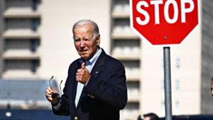 Macht mittlerweile Witze über sein Alter: US-Präsident Joe Biden Foto: AFP/JIM WATSON