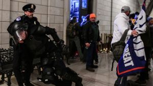 Trump-Anhänger stürmen das Kapitol in Washington. Foto: dpa/Miguel Juarez Lugo