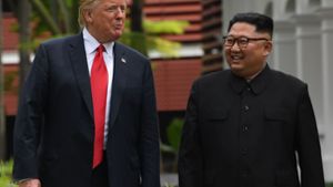 Manche Zocker tippen darauf, dass Donald Trump und Kim Jong-un den Friedennobelpreis bekommen. Ihre Wahl gilt aber als sehr unwahrscheinlich. Foto: AFP