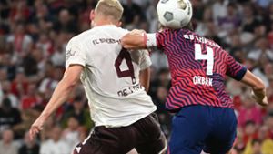Das Duell zwischen dem FC Bayern und RB Leipzig könnte – wie schon im Supercup – die neue Saison bestimmen. Foto: dpa/Sven Hoppe