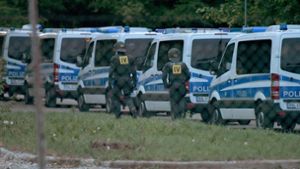 Der Polizeieinsatz in Ellwangen im Mai 2018 hatte bundesweit für Schlagzeilen gesorgt. (Archivfoto) Foto: AFP/STEFAN PUCHNER