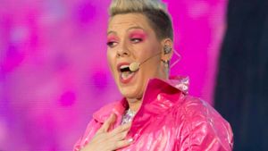 Pink während eines Auftritts auf dem BST Hyde Park-Festival in London. Foto: imago images/Matrix