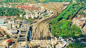 Nach der Fertigstellung des  neuen Hauptbahnhofs  stehen 2025 rund 85 Hektar Gleisanlagen für Städtebau zur Verfügung. Foto: Werner Kuhnle
