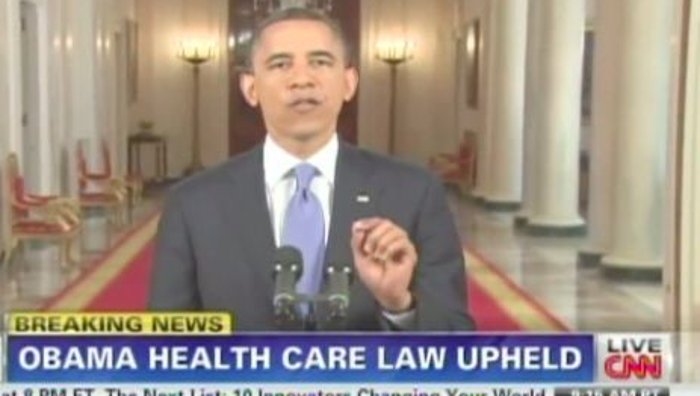 Obamas Reform des Gesundheitssystem steht