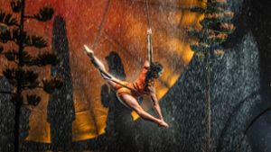 Akrobatik zu Lande, zu Wasser und in der Luft: Szene aus der Cirque-du-Soleil-Show „Luzia“ Foto: Cirque du Soleil/Matt Beard Photography