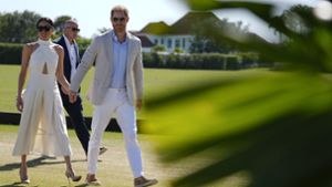 Am Wochenende begleitete Herzogin Meghan ihren Mann Prinz Harry zu einem Poloturnier in Florida. Foto: dpa/Rebecca Blackwell