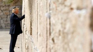 US-Präsident Donald Trump an der Klagemauer in Jerusalem. Foto: AP