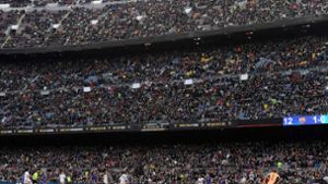 In Barcelona gab es einen Weltrekord im Frauenfußball. Foto: AFP/JOSEP LAGO