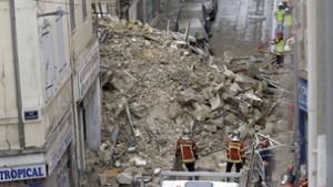 Ein Bild der Zerstörung bietet sich den Rettungskräften in Marseille. Foto: AP