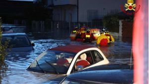 Heftige Unwetter in der Toskana. Foto: AFP/HANDOUT