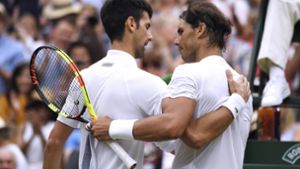 Alte Rivalen und großes Tennis: Novak Djokovic (links) und Rafael Nadal. Foto: imago/Laci Perenyi