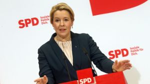 Franziska Giffey will unter der Führung der CDU in eine große Koalition gehen. Foto: dpa/Wolfgang Kumm