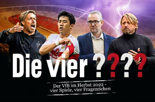 Der VfB steckt in einer prekären Lage. Foto: Montage: Baumann, imago/Ralf Treese/Rudel  