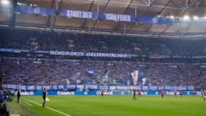 Die Arena auf Schalke ist auch in der zweiten Liga immer ausverkauft. Foto: dpa/Bernd Thissen
