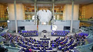 Der deutsche Bundestag Foto: dpa/Michael Kappeler