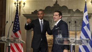 Barack Obama traf auch Alexis Tsipras. Foto: AP POOL
