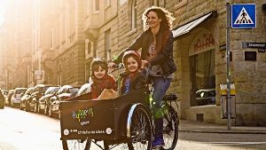 Das Lastenrad hat Anne Pelzig in Kopenhagen entdeckt und war begeistert. Foto: privat