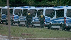 Rund 500 Polizisten waren im Mai 2018 in Ellwangen im Einsatz. Foto: dpa