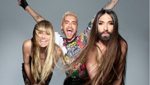 Klum, Kaulitz und Wurst sollen die neue Show moderieren. Foto: dpa/ProSieben