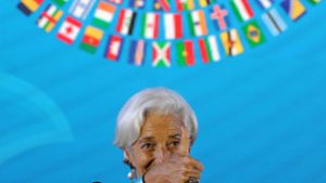IWF-Chefin Christine Lagarde mahnte  die Mitgliedsstaaten, die sonnigen Zeiten dafür zu nutzen, für schlechtere  vorzusorgen. Foto: AFP