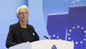 EZB-Präsidentin Lagarde – wann sinken die Zinsen? Foto: dpa/Boris Roessler