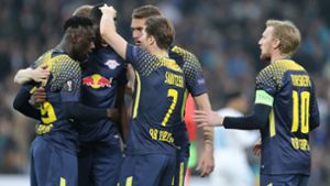 RB Leipzig hat seinen 1:0-Vorsprung aus dem Hinspiel gegen Olympique Marseille verspielt. Foto: dpa