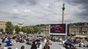 Auf dem Schlossplatz werden wieder Trickfilme gezeigt. Foto: Leif Piechowski