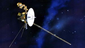 Eine Illustration der Voyager 1: An Bord sind auch Souvenirs – für den Fall, dass sie Außerirdischen in die Hände fällt. Foto: imago//Nasa