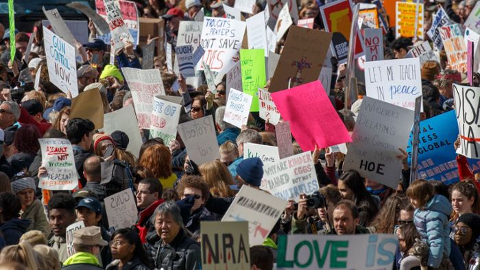 Massenprotest gegen Waffengewalt in den USA