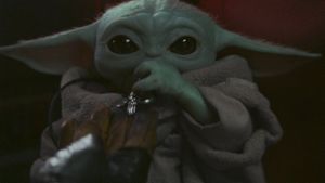 Grogu, auch bekannt als Baby-Yoda, wird einer der Hauptcharaktere im neuen Star Wars-Film sein. Foto: (c) 2019 Lucasfilm Ltd.  All Rights Reserved