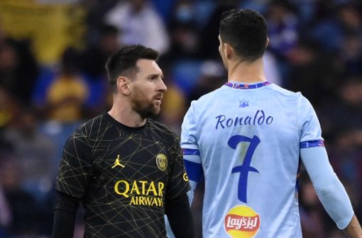 Ewige Rivalen: Lionel Messi (links) und Cristiano Ronaldo Foto: AFP/FRANCK FIFE