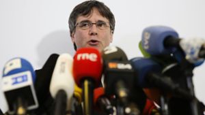Carles Puigdemont kritisiert den Prozess gegen die Separatistenführer. Foto: AP