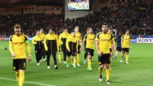 Der große Dortmunder Frust: den turbulenten Tagen nach dem Anschlag fogt das Aus in der Champions League. Foto: AFP