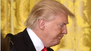 „Cement-Hairstyle“: So nennt man unter Top-Coiffeuren die Haarpracht von US-Präsident Donald Trump. Foto: AFP