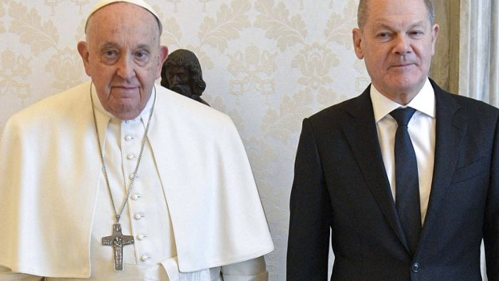 Olaf Scholz: Privataudienz beim Papst