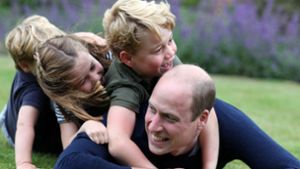 Royale Rasselbande: Prinz William mit seinen drei Kindern George, Charlotte und Louis. Foto: AFP/THE DUCHESS OF CAMBRIDGE