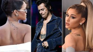Rihanna, Harry Styles und Ariana Grande lieben Tattoos. Foto: Imago/PA Images/Runway Manhattan