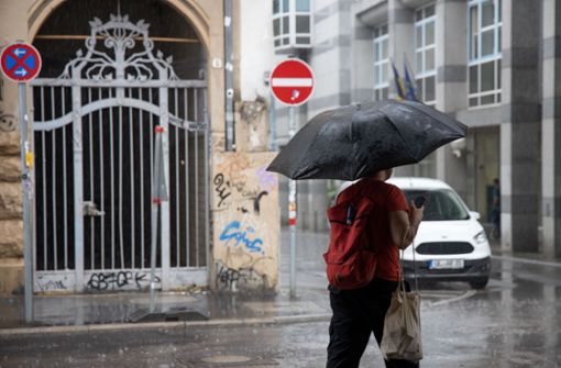 Schirm statt Sonnenbrille: Die Regenmenge der vergangenen 30 Tage ist in Stuttgart  größer als in 80 Prozent der Jahre zuvor. Foto: Lichtgut/Leif Piechowski