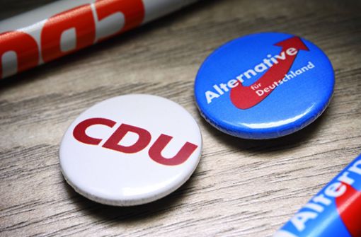 Der Abstand zwischen der Union und der AfD bleibt laut einer Umfrage gering. Foto: Imago/Christian Ohde
