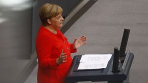 Bundeskanzlerin Angela Merkel (CDU) sagte, es gebe keine Entschuldigung für „Hetze“ und „Naziparolen“. Foto: Getty