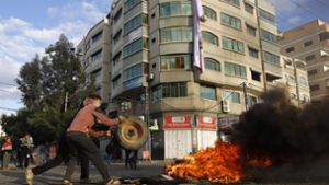 Palästinenser protestieren gegen Trump
