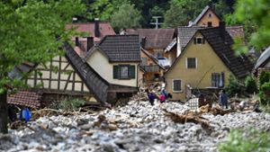 Das Unwetter in Braunsbach richtete im Jahr 2016 große Schäden an. Foto: (dpa/ Marijan Murat
